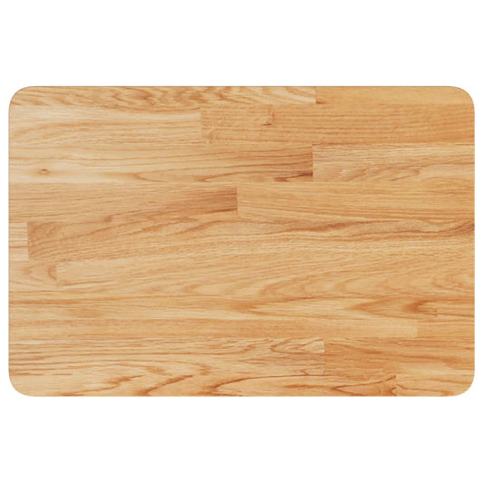 Bathroom Countertop Light Brown 60x40x2.5cm Treated Solid Wood