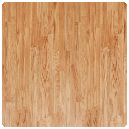 Square Table Top Light Brown 90x90x4cm Treated Solid Wood Oak