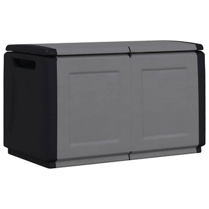 Garden Storage Box 96x53x57 cm 230 L Dark Grey and Black