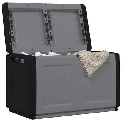 Garden Storage Box 96x53x57 cm 230 L Dark Grey and Black