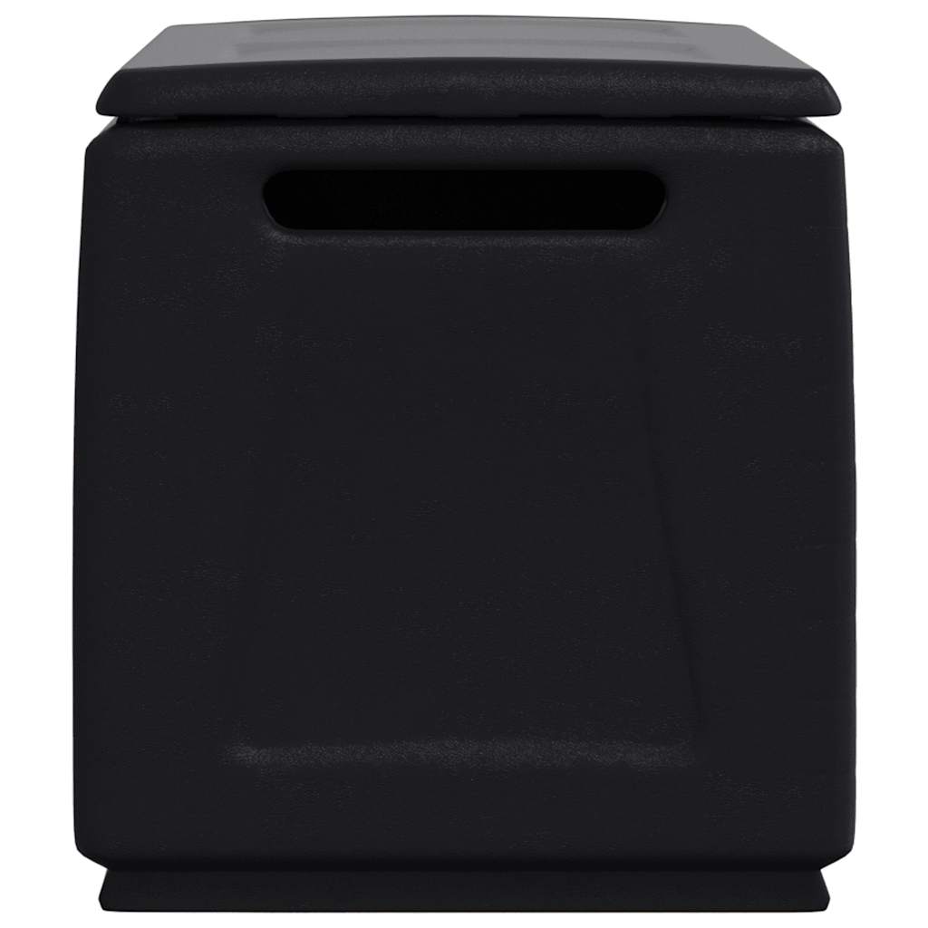 Garden Storage Box 96x53x57 cm 230 L Dark Grey and Black