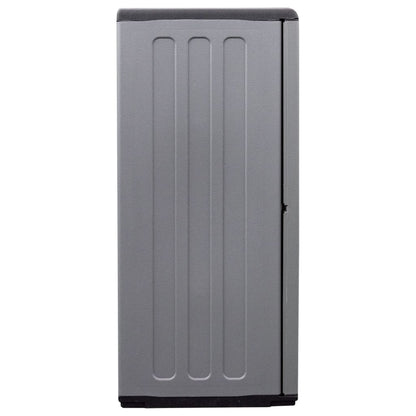 Garden Storage Cabinet Grey and Black 102x37x84 cm PP