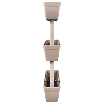 Garden Planter 6 pcs 100 cm Taupe