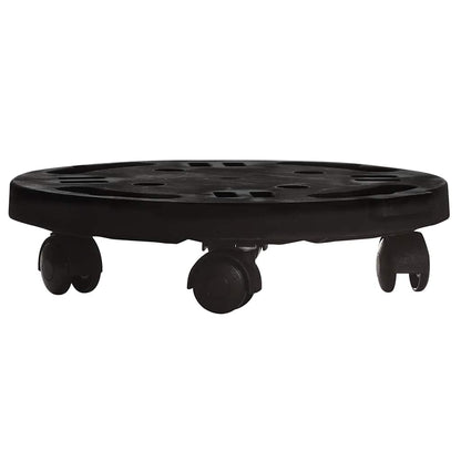 Plant Trolley with Wheels Diameter 30 cm Black 170 kg