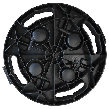 Plant Trolley with Wheels Diameter 30 cm Black 170 kg