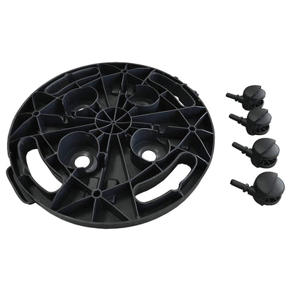Plant Trolley with Wheels Diameter 30 cm Black 170 kg