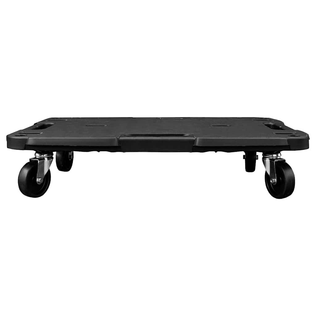 151831 vidaXL Transport Trolley Black 58x38x12 cm PP