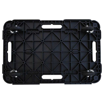 151831 vidaXL Transport Trolley Black 58x38x12 cm PP