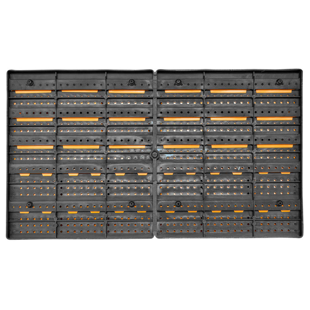 32 Piece Storage Bin Kit with Wall Panels Yellow and Black