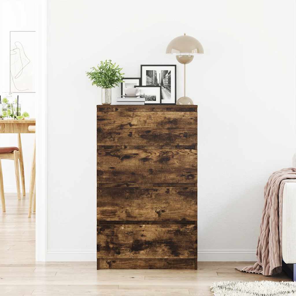 Sideboard Smoked Oak 60x35x98.5 cm Engineered Wood