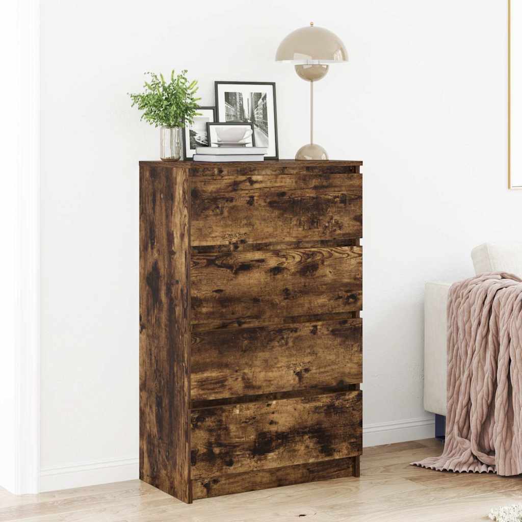Sideboard Smoked Oak 60x35x98.5 cm Engineered Wood