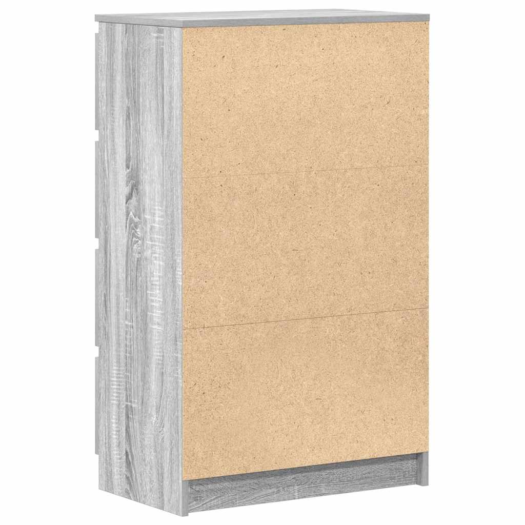 815076 vidaXL Sideboard Grey Sonoma 60x35x98,5 cm Engineered Wood