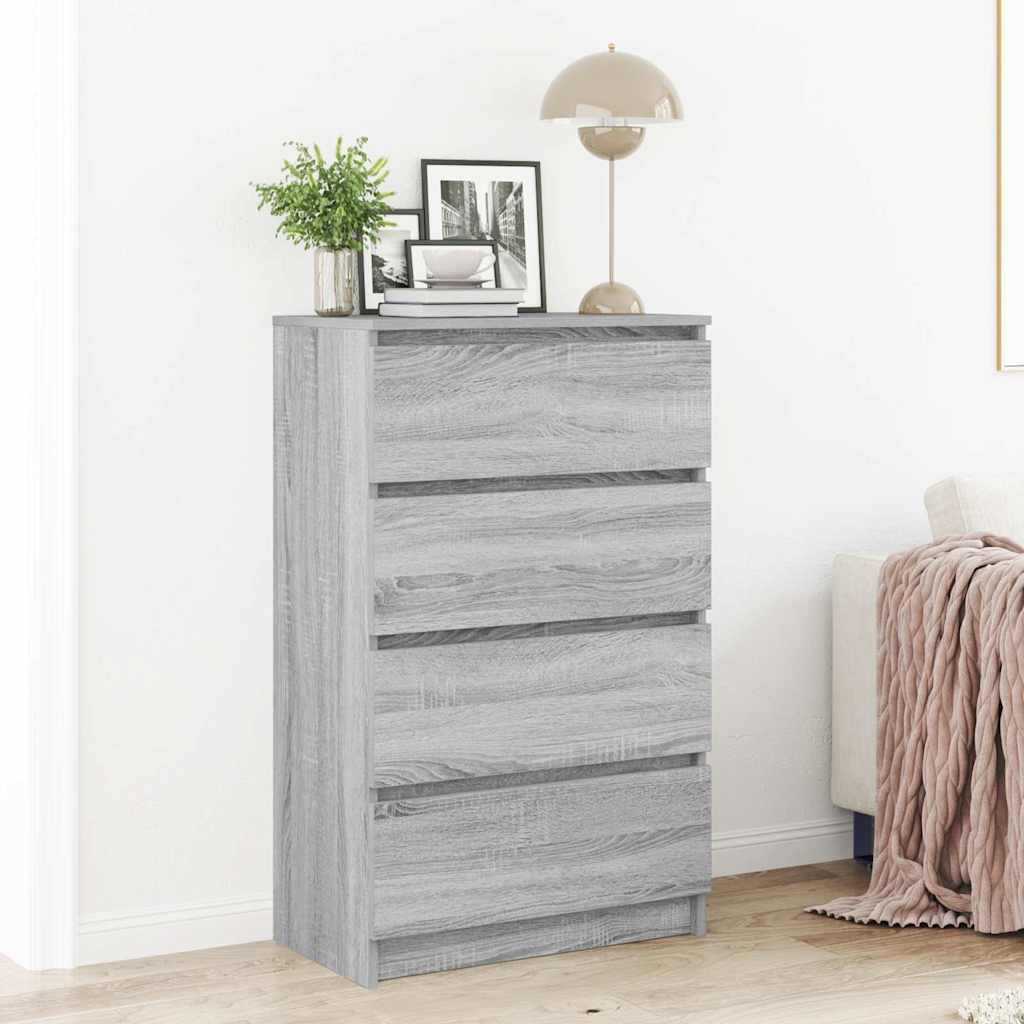 815076 vidaXL Sideboard Grey Sonoma 60x35x98,5 cm Engineered Wood