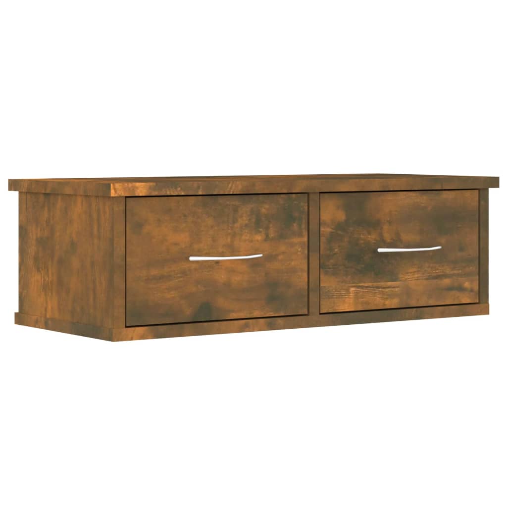 815078 vidaXL Wall Cabinet Smoked Oak 60x26x18,5 cm Engineered Wood