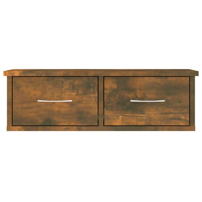 815078 vidaXL Wall Cabinet Smoked Oak 60x26x18,5 cm Engineered Wood
