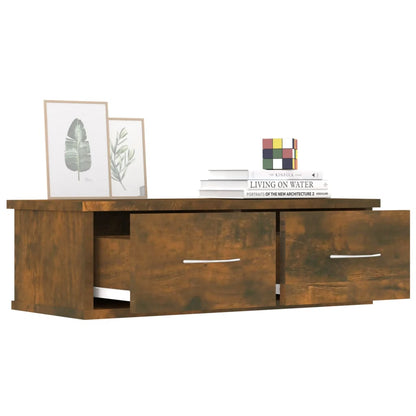 815078 vidaXL Wall Cabinet Smoked Oak 60x26x18,5 cm Engineered Wood