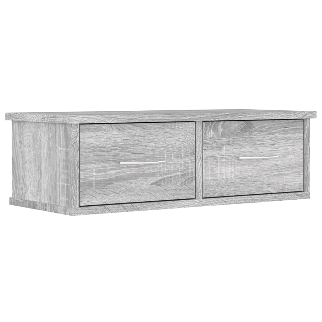 815079 vidaXL Wall Cabinet Grey Sonoma 60x26x18,5 cm Engineered Wood