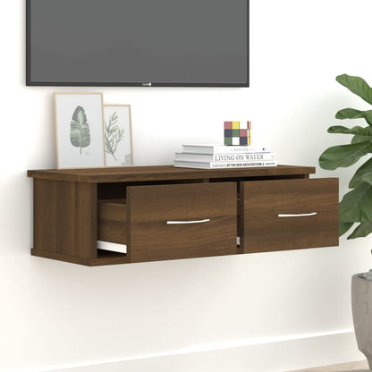 815080 vidaXL Wall Cabinet Brown Oak 60x26x18,5 cm Engineered Wood