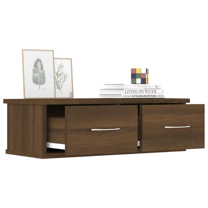815080 vidaXL Wall Cabinet Brown Oak 60x26x18,5 cm Engineered Wood