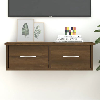 815080 vidaXL Wall Cabinet Brown Oak 60x26x18,5 cm Engineered Wood