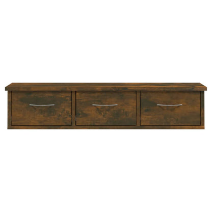 815081 vidaXL Wall Cabinet Smoked Oak 88x26x18,5 cm Engineered Wood