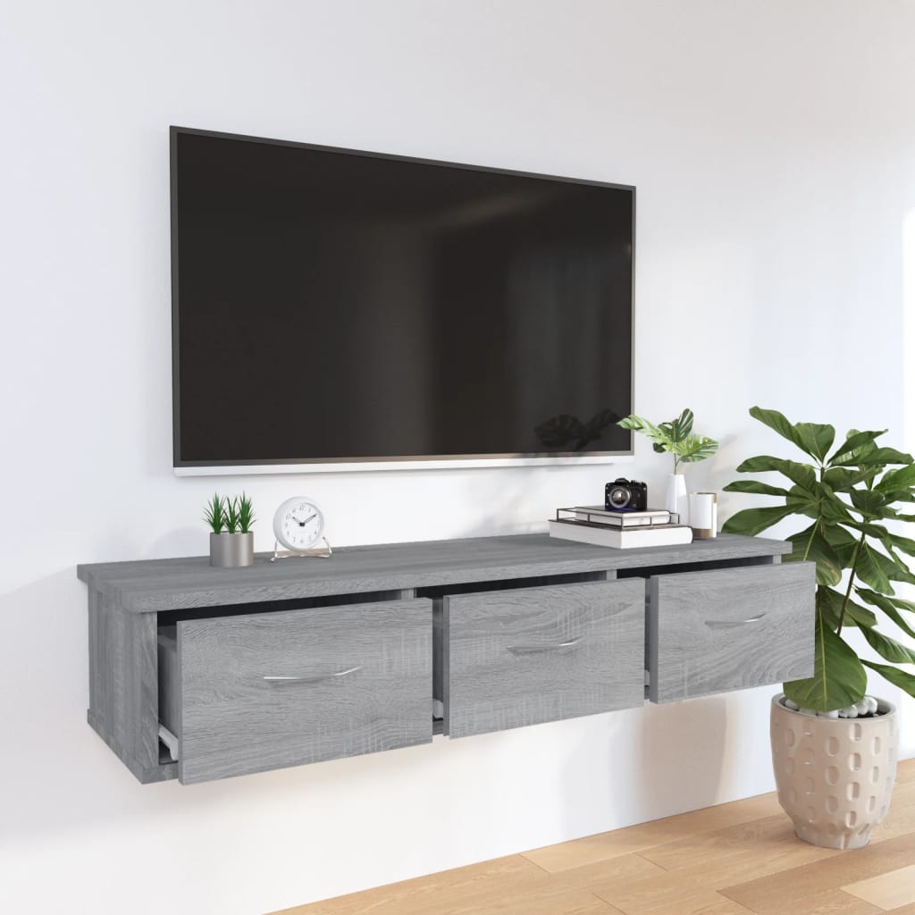Wall Cabinet | Grey sonoma | Engineered wood | Medium | Wall Cabinet