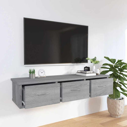 Wall Cabinet Grey Sonoma 88x26x18,5 cm Engineered Wood