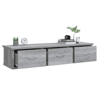 Wall Cabinet Grey Sonoma 88x26x18,5 cm Engineered Wood