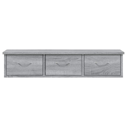 Wall Cabinet Grey Sonoma 88x26x18,5 cm Engineered Wood