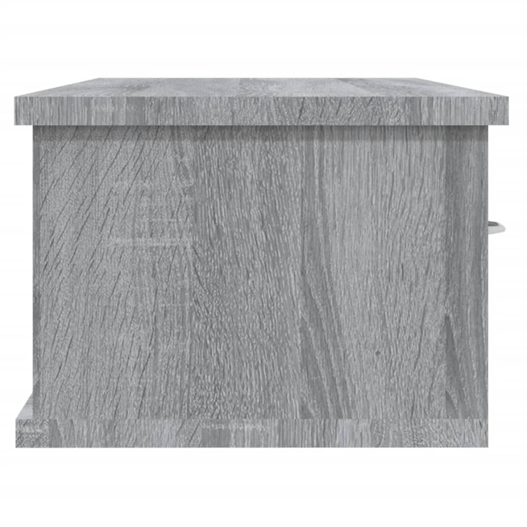 Wall Cabinet Grey Sonoma 88x26x18,5 cm Engineered Wood