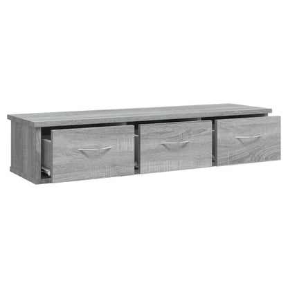 Wall Cabinet Grey Sonoma 88x26x18,5 cm Engineered Wood