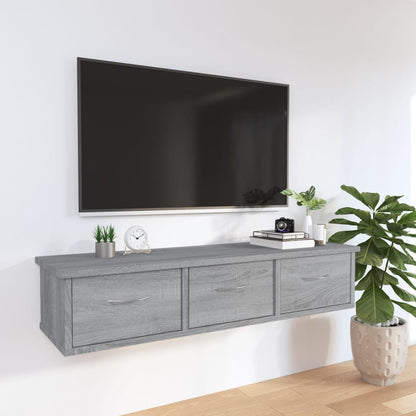 Wall Cabinet Grey Sonoma 88x26x18,5 cm Engineered Wood