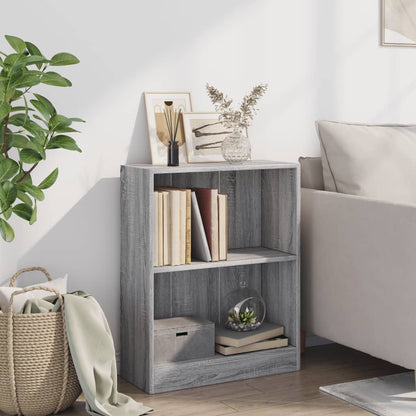 Bookshelf Grey Sonoma 60x24x76 cm Engineered Wood