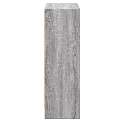 Bookcase Grey Sonoma 60x24x76 cm Engineered Wood