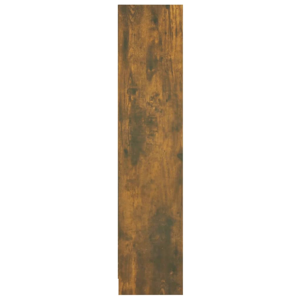 815087 vidaXL Book Cabinet Smoked Oak 60x24x109 cm Engineered Wood