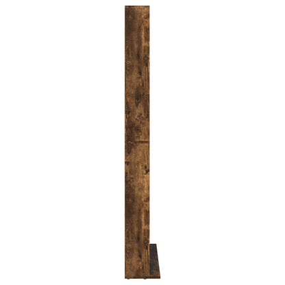 CD Cabinet Smoked Oak 102x23x177,5 cm Engineered Wood