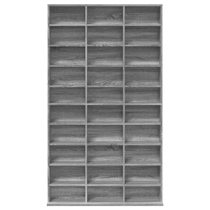 CD Cabinet Grey Sonoma 102x23x177.5 cm Engineered Wood