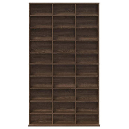 CD Cabinet Brown Oak 102x23x177.5 cm Engineered Wood