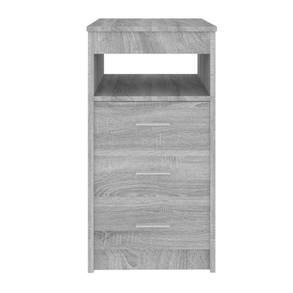 Drawer Cabinet Grey Sonoma 40x50x76 cm Engineered Wood