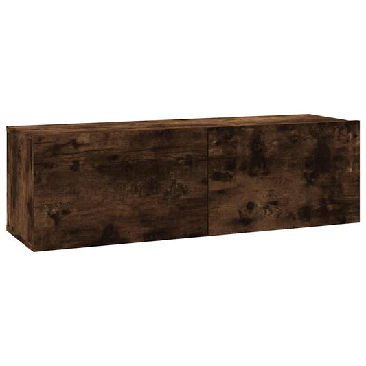 TV Wall Cabinet | Smoked Oak | Engineered Wood | Standard