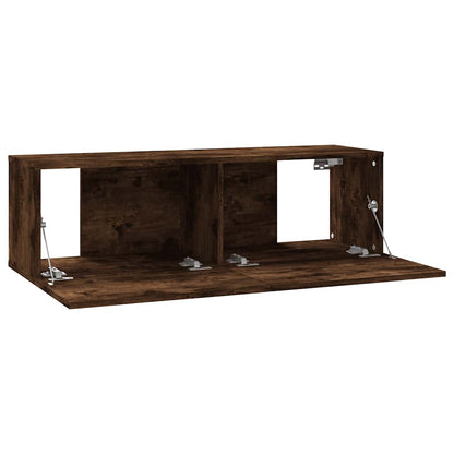 TV Wall Cabinet | Smoked Oak | Engineered Wood | Standard