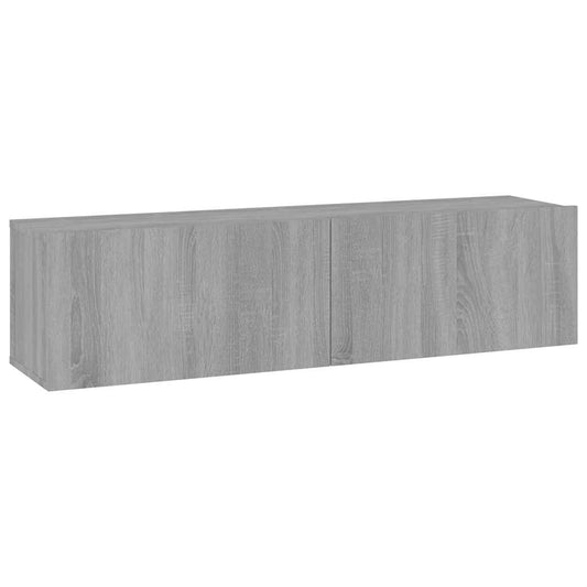 TV Wall Cabinet Grey Sonoma 120x30x30 cm Engineered Wood