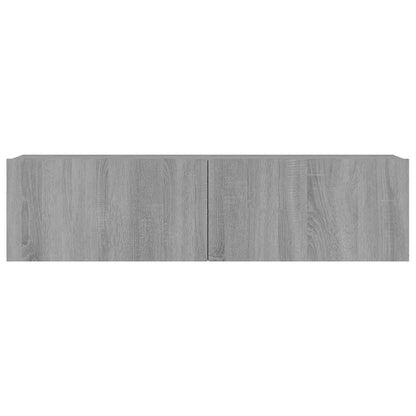 TV Wall Cabinet Grey Sonoma 120x30x30 cm Engineered Wood