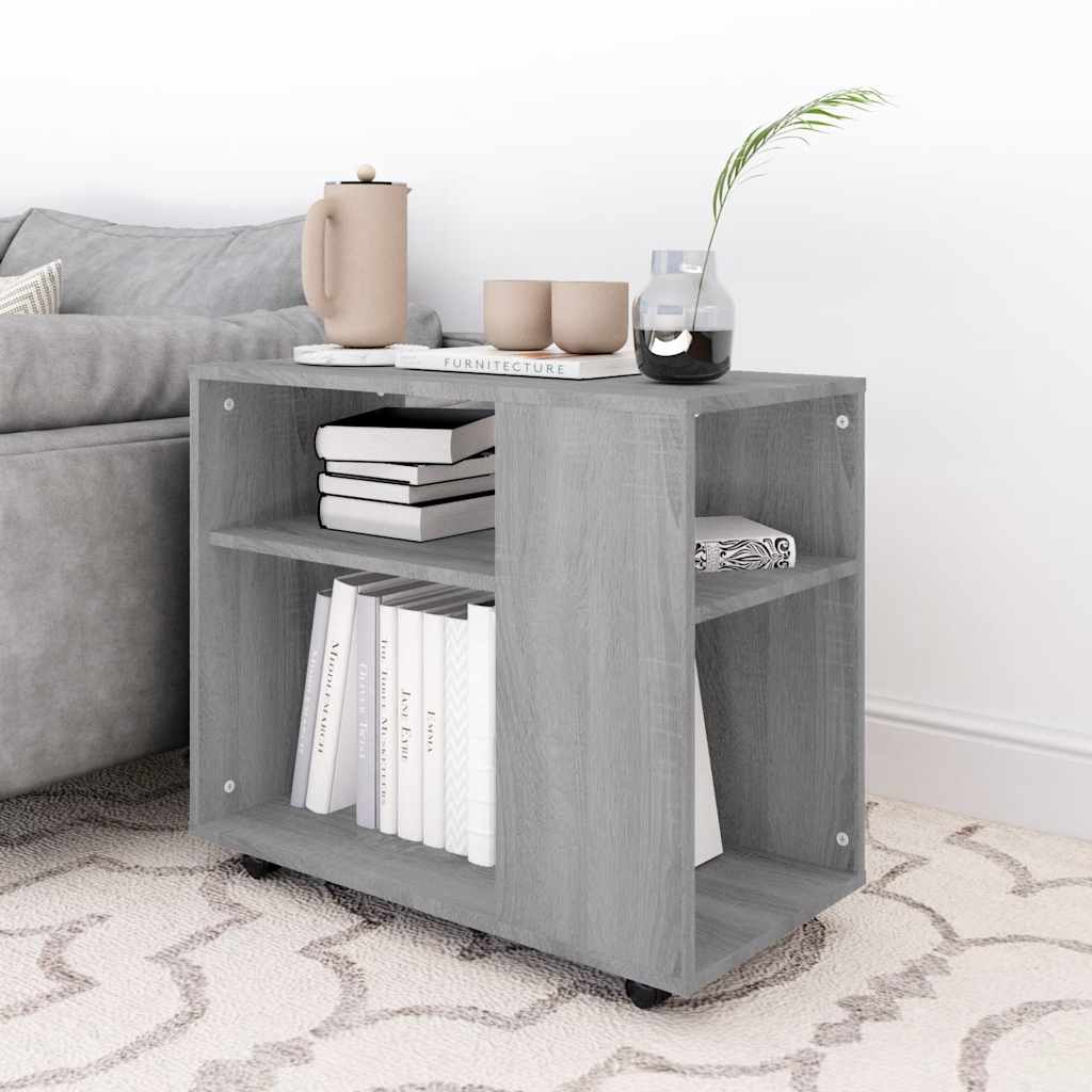 Side Table Grey Sonoma 70x35x60.5 cm Engineered Wood