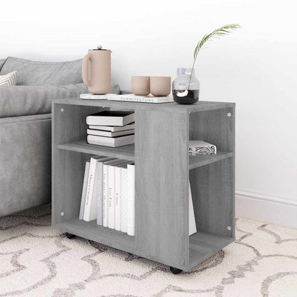 Side Table Grey Sonoma 70x35x60.5 cm Engineered Wood