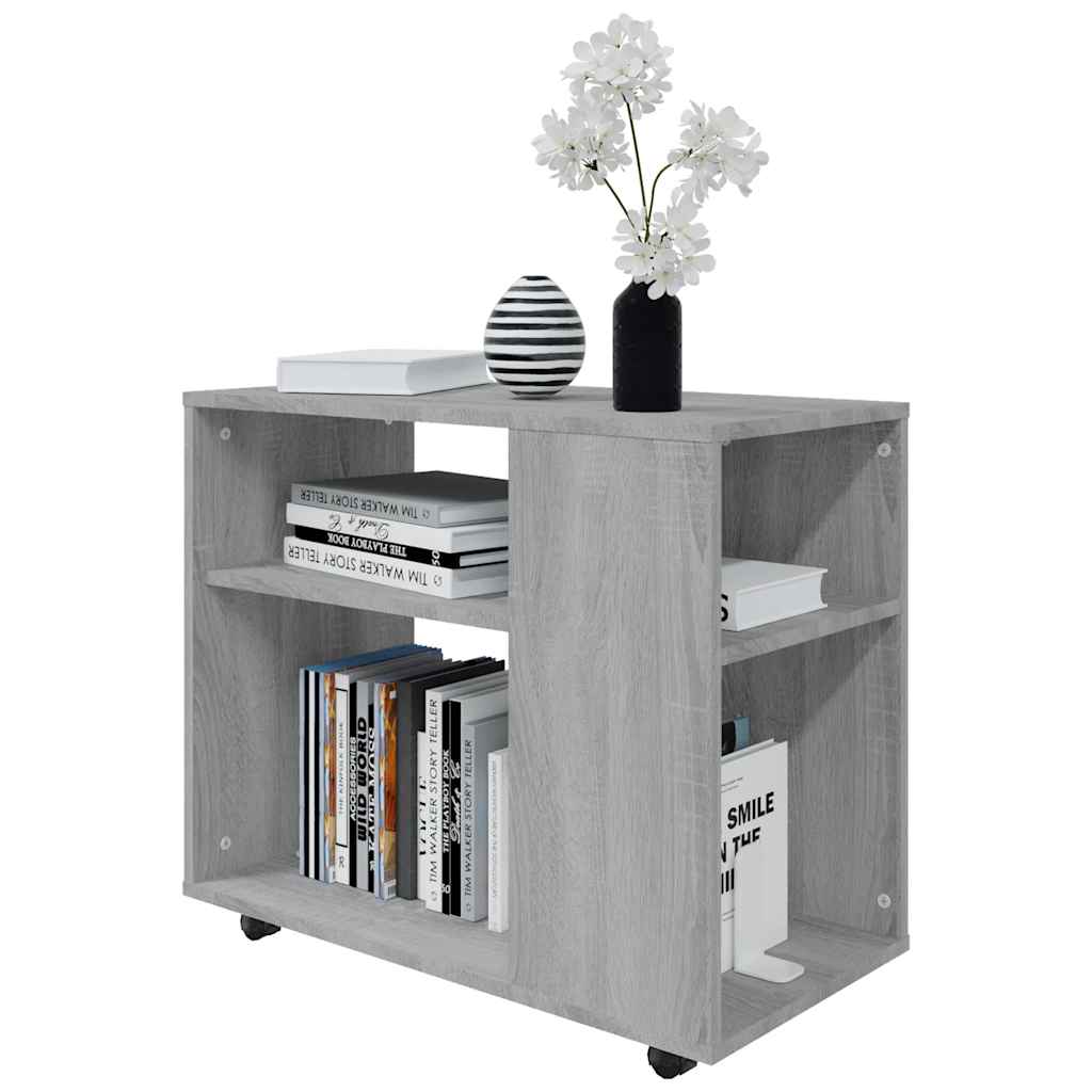 815106 vidaXL Side Table Grey Sonoma 70x35x55 cm Engineered Wood