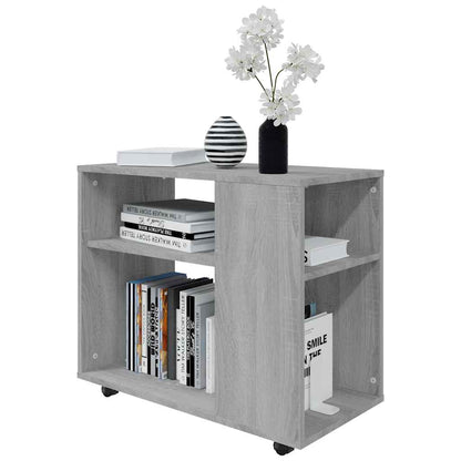 815106 vidaXL Side Table Grey Sonoma 70x35x55 cm Engineered Wood