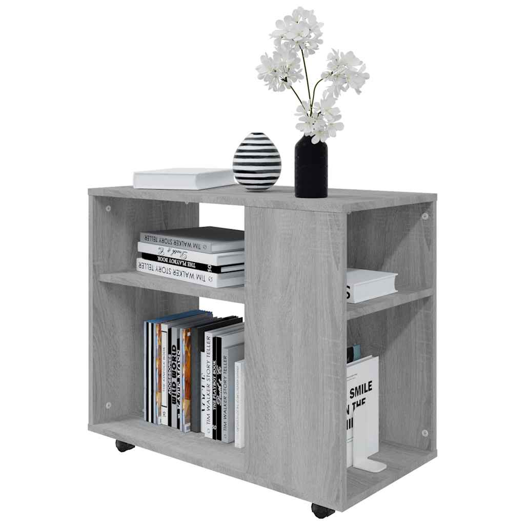 Side Table Grey Sonoma 70x35x60.5 cm Engineered Wood