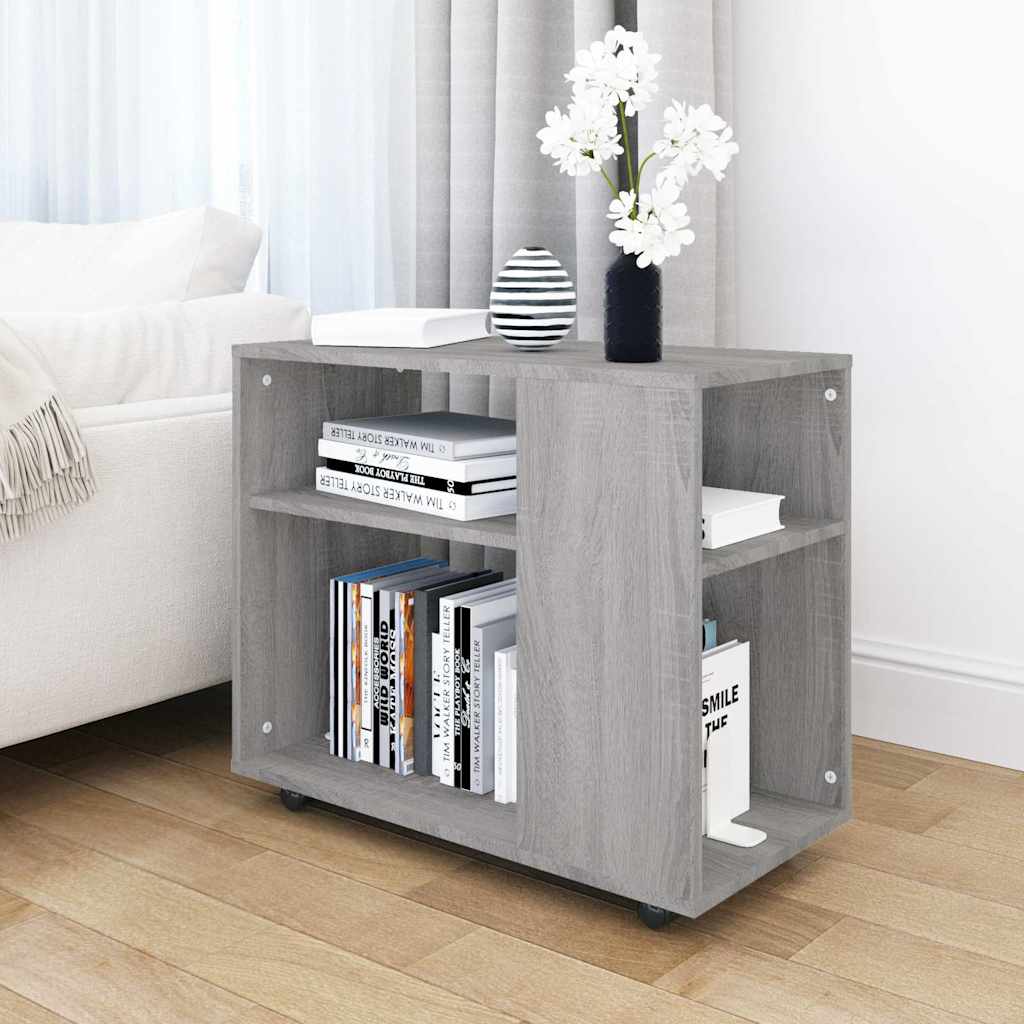 Side Table Grey Sonoma 70x35x60.5 cm Engineered Wood