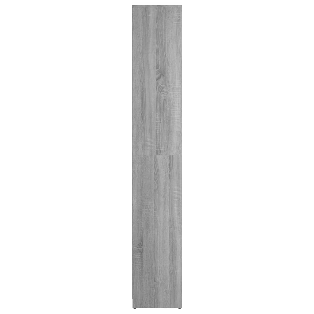 815109 vidaXL Bathroom Cabinet Grey Sonoma 30x30x183,5 cm Engineered Wood